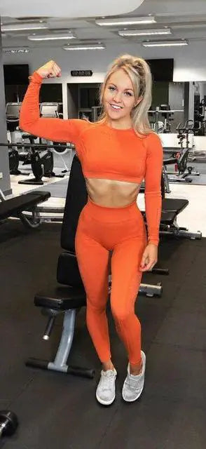 Seamless High-Waisted Women's Workout Yoga Set