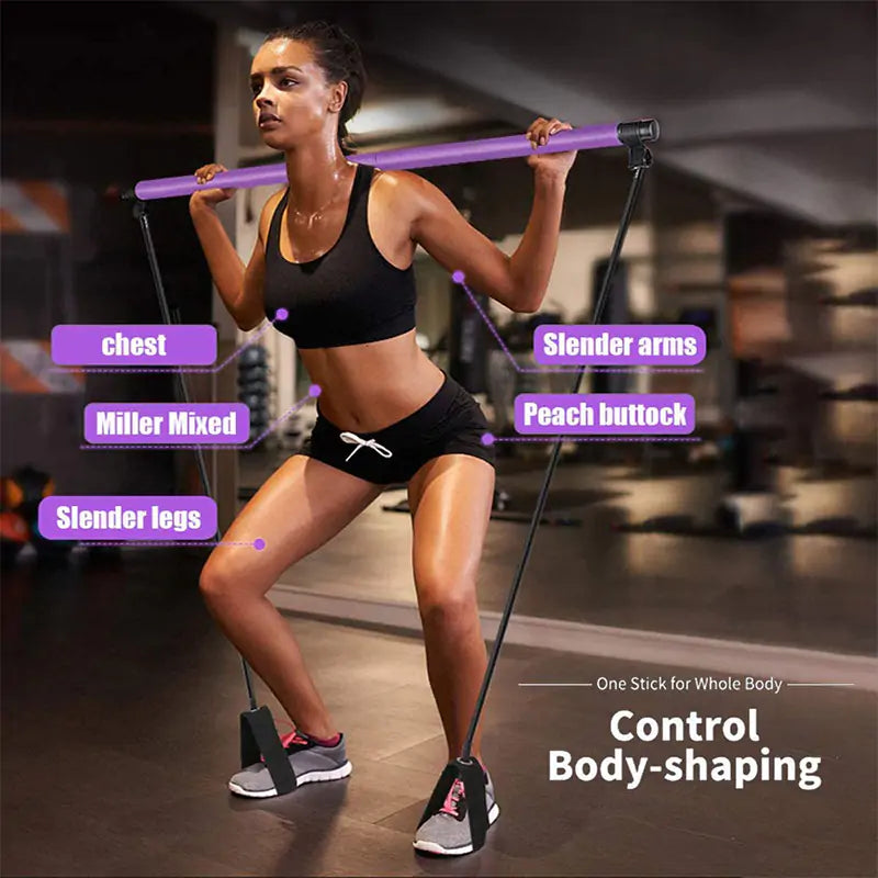Yoga Pilates Multi-purpose Resistance Fitness Bar