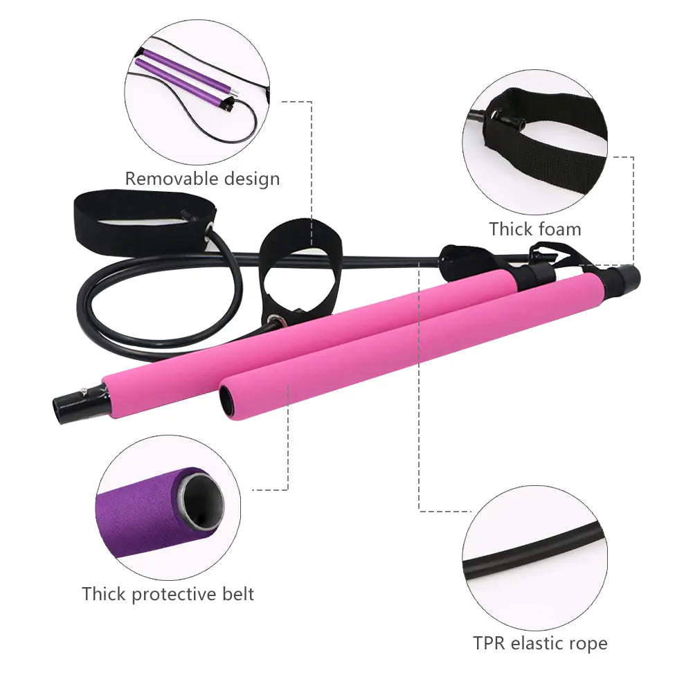 Yoga Pilates Multi-purpose Resistance Fitness Bar