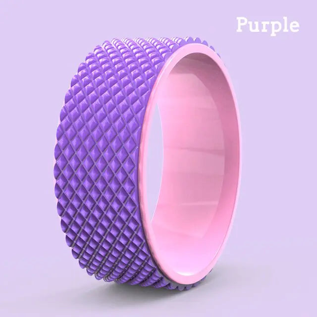 Yoga Roller Wheel for Back Pain, Stretching, Yoga & Pilates