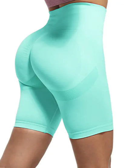 High-Waisted Fitness Workout Shorts
