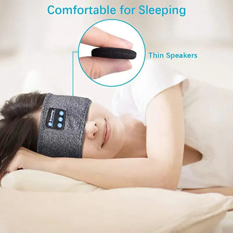 Wireless Comfort: Bluetooth Headband for Clear Audio On-the-Go!