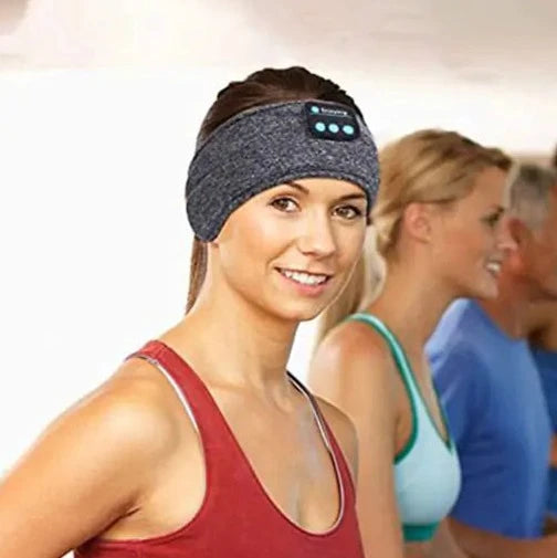 Wireless Comfort: Bluetooth Headband for Clear Audio On-the-Go!